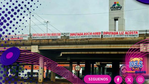 Pasacalles declaran “enemigas” de docentes a diputadas coloradas