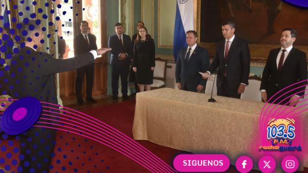 Marco Riquelme jura como nuevo ministro de Industria y Comercio