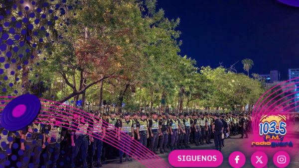 Masivo despliegue de policías frente al Congreso en segundo día de movilización docente