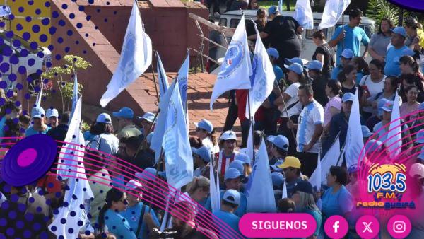 Masiva congregación de maestros en Asunción en primer día de movilizaciones