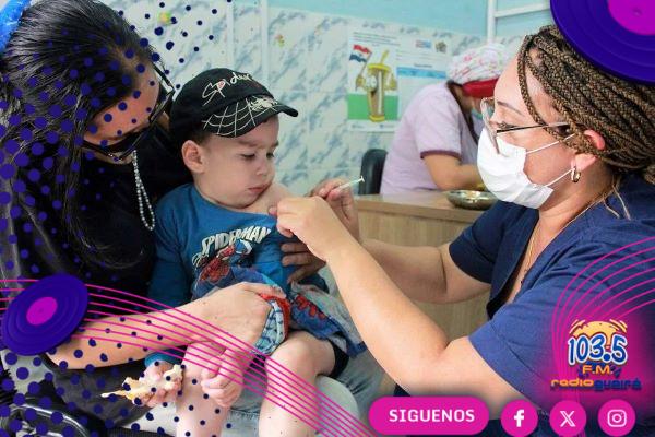 PAI reporta 127.884 niños vacunados contra sarampión