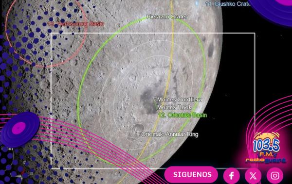 Humanos ven por primera vez el Mare Orientale completo en la Luna
