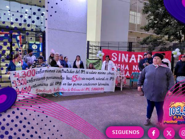 Día de la Enfermería: denuncian salarios bajos, precariedad y acoso en el IPS