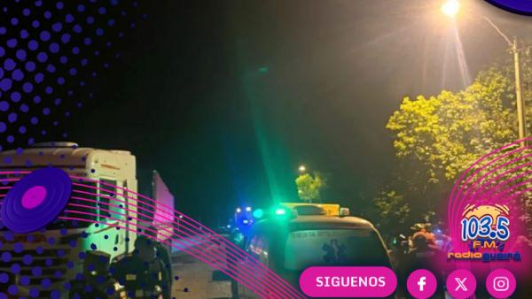 Choque frontal entre un camión de gran porte y un automóvil deja tres fallecidos en Guairá