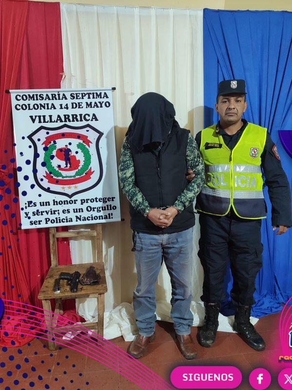 Aprehenden a exmilitar tras presunto disparo que hirió a un joven en Colonia 14 de Mayo