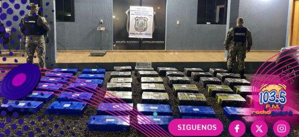Incautan más de 700 kilos de supuesta marihuana prensada en Canindeyú